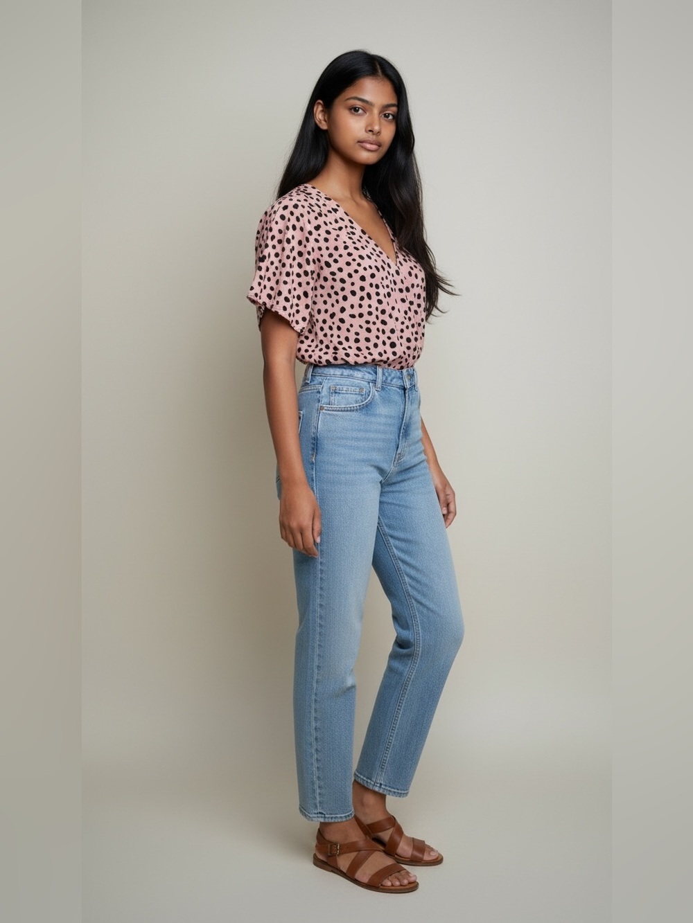 Shein Animal Print Top Size L